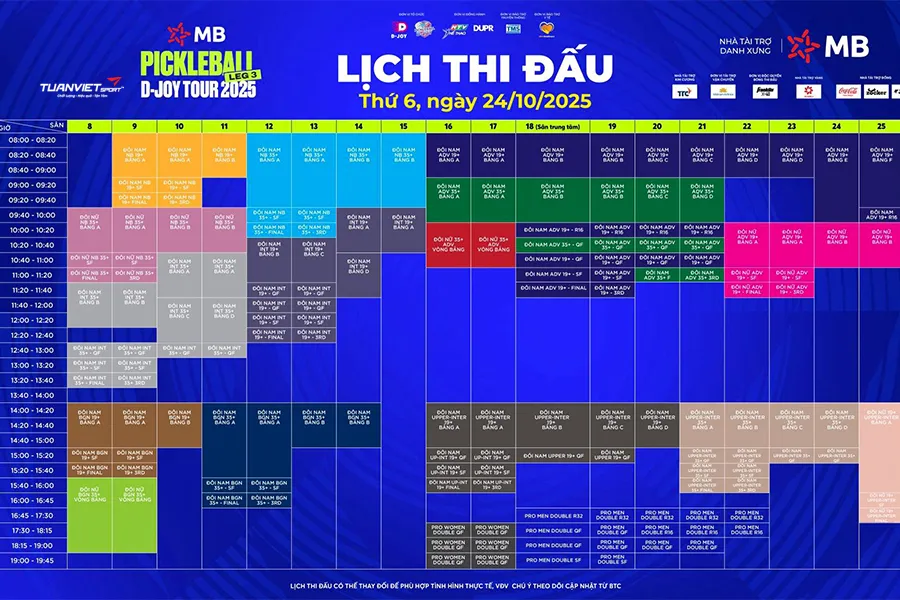 Khởi tranh chặng 3 Giải MB Pickleball D-Joy Tour 2025: Sôi động và đẳng cấp