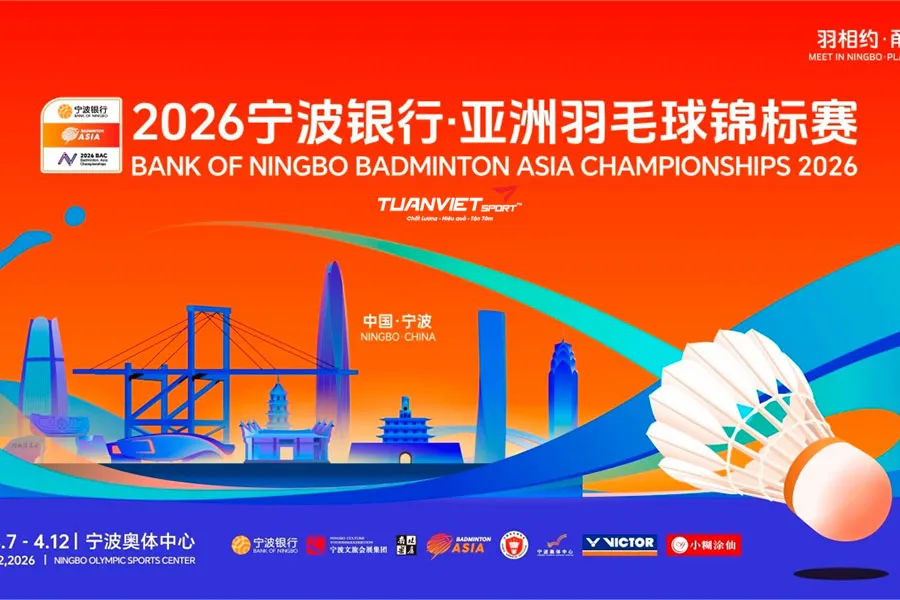 Lịch thi đấu cầu l&ocirc;ng v&ocirc; địch ch&acirc;u &Aacute; 2026 mới nhất