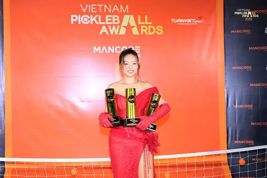 L&yacute; Ho&agrave;ng Nam v&agrave; Sophia Phương Anh dẫn đầu Vietnam Pickleball Awards 2025