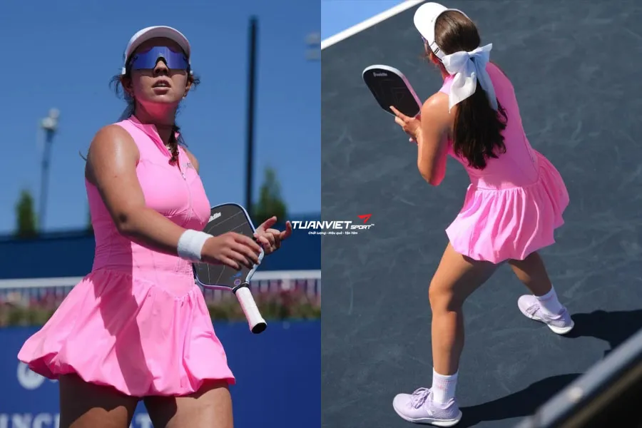 Phong Cách Gen Z Đột Phá Dấu Ấn Thời Trang Của Jorja Johnson Trên Sân Pickleball