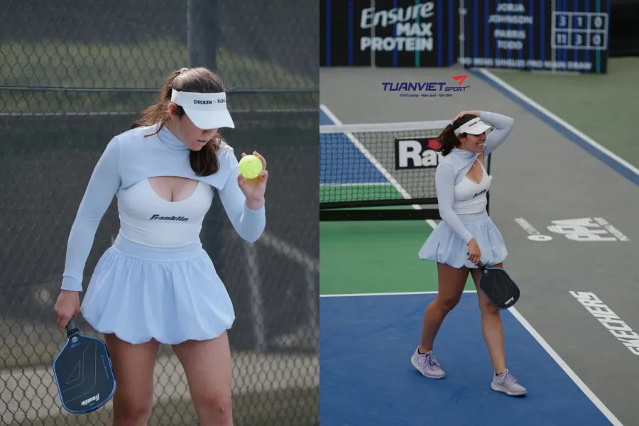 Phong Cách Gen Z Đột Phá Dấu Ấn Thời Trang Của Jorja Johnson Trên Sân Pickleball