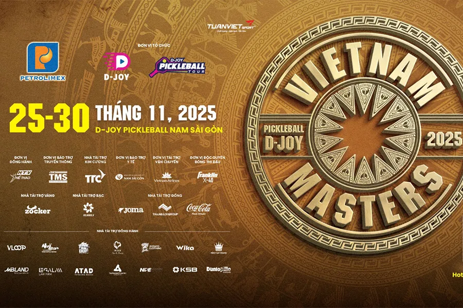 Pickleball D-Joy Vietnam Masters - Petrolimex Cup Cột mốc đưa pickleball Việt Nam lên tầm quốc tế