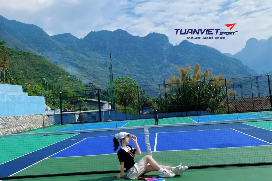 Sân Pickleball ‘view triệu đô’ ở Hà Giang khiến dân mạng phát sốt