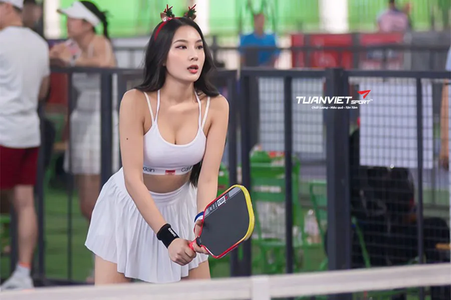 Siêu mẫu Lê Thu An thắng 15-0, tỏa sáng tại All Star Pickleball 2025