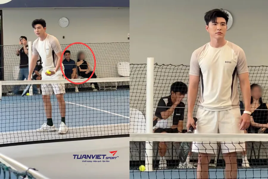 Steven Nguyễn đ&aacute;nh pickleball v&agrave; trở th&agrave;nh nh&acirc;n chứng bất đắc dĩ trong drama