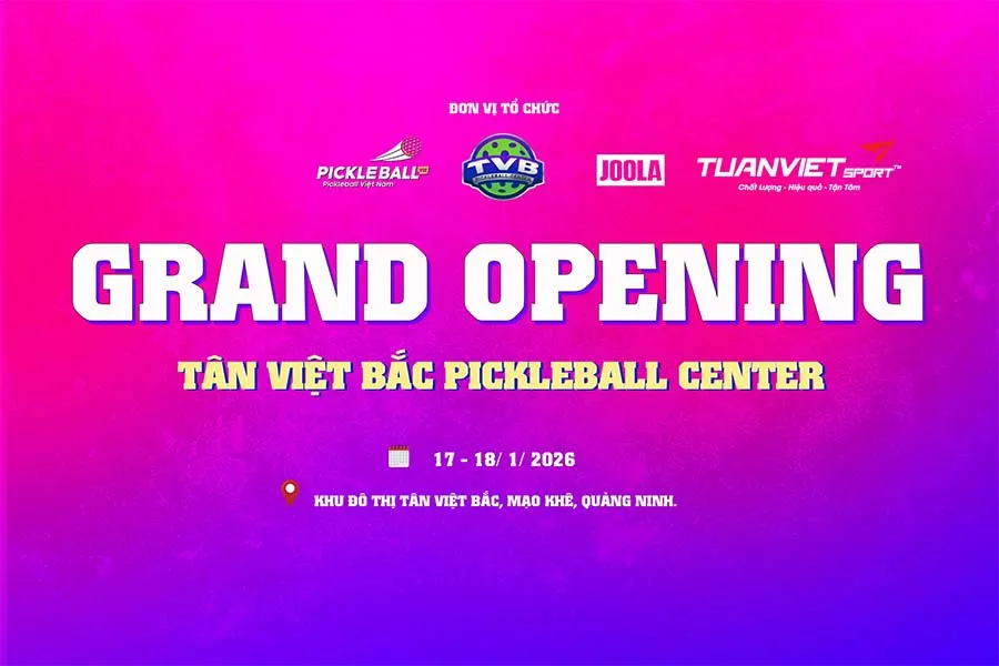 Tân Việt Bắc Masters Cup 2026 Hội Tụ Tay Vợt Mạnh Và Giải Thưởng 60 Triệu