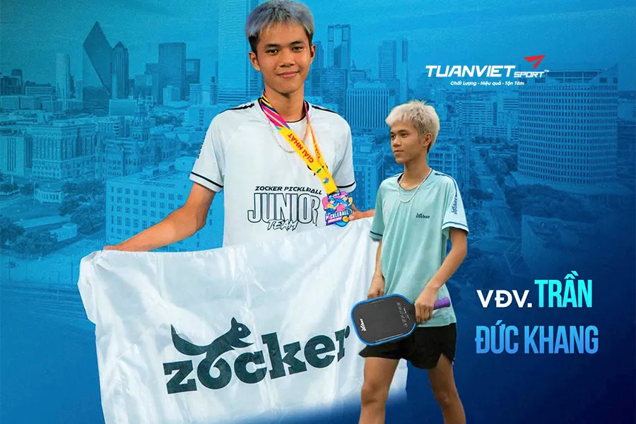 Tay vợt Đà Nẵng Trần Đức Khang dự Giải Pickleball trẻ thế giới 2025 tại Mỹ