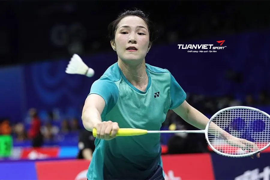 Tay vợt Vũ Thị Trang thắng c&aacute;ch biệt 21-1 ở giải đấu quốc tế