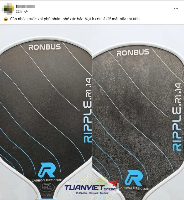 Trào lưu phủ nhám vợt Pickleball tại Việt Nam: Ngon, bổ hay hỏng vợt?